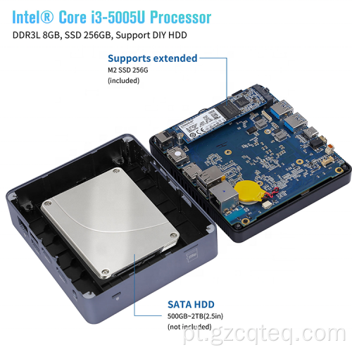 Mini Office PC Box Intel I35005U 8GB 256GB